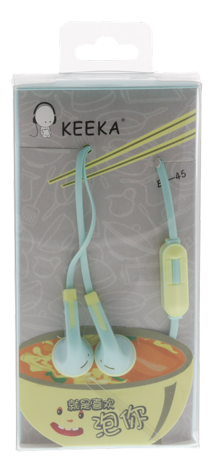 KEEKA HL561 In-Ear Headset, 3.5mm, 1.2m, sininen